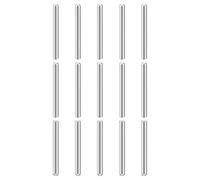 sourcing map 15Pcs 6mm x 70mm Dowel Pins, 304 Stainless Steel Cylindrical Round Head Shelves Support Pegs Locating Pin for Bookshelf Cabinet Furniture Component, GB831, Silver