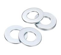 sourcing map 15Pcs 9/16" SAE Flat Washers Carbon Steel Zinc Plated, 0.59" ID x 1.16" OD x 0.08" Thick Metal Washers for Screws Bolts Machinery Repair Accessories