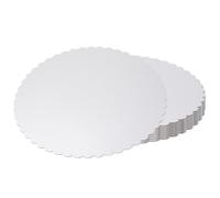 sourcing map 15pcs Cake Board Round, 12 inch Cake Circle Base Cake Plate Round Cardboard Base for Baking Cakes, Cake DIY, Desserts and Crafts Use, White
