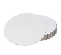 sourcing map 15pcs Cake Board Round, 6 inch Cake Circle Base Cake Plate Round Cardboard Base for Baking Cakes, Cake DIY, Desserts and Crafts Use, White