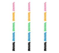 sourcing map 15Pcs Charger Cord Protectors, Flexible Rubber Spiral Cord Protector for Phone Charger Headphone Laptop, Black, Green, Blue, Pink, Yellow