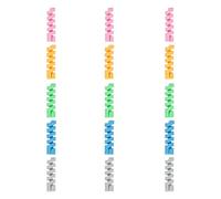 sourcing map 15Pcs Charger Cord Protectors, Flexible Rubber Spiral Cord Protector for Phone Charger Headphone Laptop, Gray, Green, Blue, Pink, Yellow