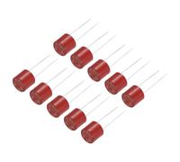 sourcing map 15Pcs Cylindrical DIP Mounted Miniature Round Slow Blow Micro Fuse for Electronic Parts PCB LCD Repair, T-250mA 250mA 250V, Red