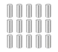 sourcing map 15pcs Dowel Pins M6(6mm) x 15mm 304 Stainless Steel Cylindrical Shelf Support Peg Pin Rod Fasten Elements for Metal Devices Wood Furniture DIY Installation, Silver