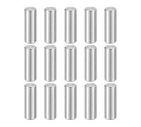sourcing map 15pcs Dowel Pins M6(6mm) x 18mm 304 Stainless Steel Cylindrical Shelf Support Peg Pin Rod Fasten Elements for Metal Devices Wood Furniture DIY Installation, Silver