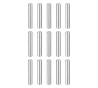 sourcing map 15pcs Dowel Pins M6(6mm) x 35mm 304 Stainless Steel Cylindrical Shelf Support Peg Pin Rod Fasten Elements for Metal Devices Wood Furniture DIY Installation, Silver