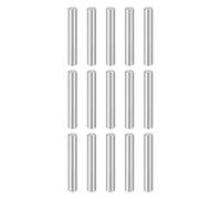 sourcing map 15pcs Dowel Pins M6(6mm) x 40mm 304 Stainless Steel Cylindrical Shelf Support Peg Pin Rod Fasten Elements for Metal Devices Wood Furniture DIY Installation, Silver