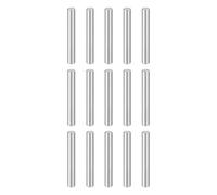 sourcing map 15pcs Dowel Pins M6(6mm) x 45mm 304 Stainless Steel Cylindrical Shelf Support Peg Pin Rod Fasten Elements for Metal Devices Wood Furniture DIY Installation, Silver