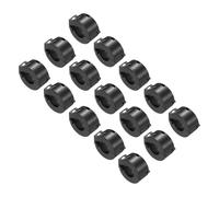 sourcing map 15Pcs Ferrite Filter Ring Core RFI EMI Noise Suppression Cable Clip ID 15mm for Electronic Devices, Industry, Black