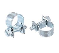 sourcing map 15Pcs Fuel Line Pipe Hose Clamp Clip, 11-13mm Fuel Injection Hose Clamp Adjustable Pipe Hose Clip Tube Clamps for Plumbing Automotive and Industrial