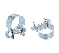 sourcing map 15Pcs Fuel Line Pipe Hose Clamp Clip, 13-15mm Fuel Injection Hose Clamp Adjustable Pipe Hose Clip Tube Clamps for Plumbing Automotive and Industrial