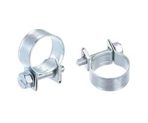 sourcing map 15Pcs Fuel Line Pipe Hose Clamp Clip, 15-17mm Fuel Injection Hose Clamp Adjustable Pipe Hose Clip Tube Clamps for Plumbing Automotive and Industrial