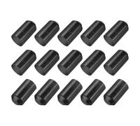 sourcing map 15Pcs Heat Shrink End Cap 30mm ID x 55mm l 2:1 Ratio Waterproof Electrical Wire Wrap Heat Shrink Tubing Caps Lined Sealed for Wire Cable, Black