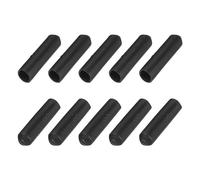 sourcing map 15Pcs Heat Shrink End Cap 8mm ID x 35mm L 2:1 Ratio Heat Shrink Tubing Caps Lined Sealed Waterproof Adhesive for Electrical Wire Cable, Black