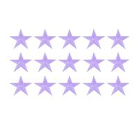 sourcing map 15Pcs Iron on Star Patches, Sew on Star Embroidered Patches, Decorative Repair Patch Applique for DIY Crafts Backpacks Bags Hats Clothes, 70mm Light Purple