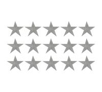 sourcing map 15Pcs Iron on Star Patches, Sew on Star Embroidered Patches, Decorative Repair Patch Applique for DIY Crafts Backpacks Bags Hats Clothes, 70mm Gray