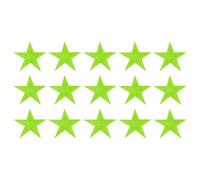 sourcing map 15Pcs Iron on Star Patches, Sew on Star Embroidered Patches, Decorative Repair Patch Applique for DIY Crafts Backpacks Bags Hats Clothes, 70mm Light Green