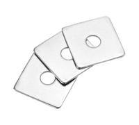 sourcing map 15pcs M10x40x2mm Square Plate Bearing Washers 304 Stainless Steel Plate Square Plate Washers Flat Pad Spacer Gasket for Hardware Fastener
