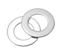 sourcing map 15Pcs M20 304 Stainless Steel Flat Washers Plain Washer 20mm ID 37mm OD 3mm Thick Flat Spacers for Screws Bolts Garden Faucet Plumbing Repair, Silver
