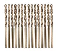 sourcing map 15pcs M35 Cobalt Twist Drill Bit Set 2.7mm Dia High-Speed Steel Metric Drill Bits 60mm Overall Length for Drilling Cutting Through Hard Metals Stainless Steel