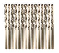 sourcing map 15pcs M35 Cobalt Twist Drill Bit Set 3.7mm Dia High-Speed Steel Metric Drill Bits 68mm Overall Length for Drilling Cutting Through Hard Metals Stainless Steel