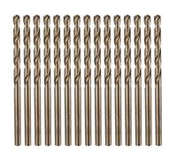 sourcing map 15pcs M35 Cobalt Twist Drill Bit Set 3mm Dia High-Speed Steel Metric Drill Bits 60mm Overall Length for Drilling Cutting Through Hard Metals Stainless Steel