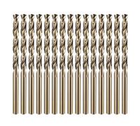 sourcing map 15pcs M35 Cobalt Twist Drill Bit Set 4.5mm Dia High-Speed Steel Metric Drill Bits 80mm Overall Length for Drilling Cutting Through Hard Metals Stainless Steel