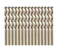 sourcing map 15pcs M35 Cobalt Twist Drill Bit Set 5.5mm Dia High-Speed Steel Metric Drill Bits 92mm Overall Length for Drilling Cutting Through Hard Metals Stainless Steel