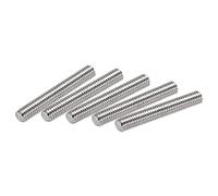 sourcing map 15Pcs M6 x 40mm Fully Threaded Rod 304 Stainless Steel Right Hand Threads,M6-1.0 Thread Pitch
