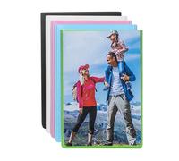 sourcing map 15Pcs Magnetic Picture Frame, 4 x 2.5 Inch Magnetic Photo Frame Postcard Holder Sign Holder with Clear Protective Pocket for Refrigerator Office Glass Window, Multicolor
