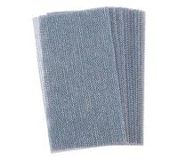 sourcing map 15pcs Mesh Sanding Sheets 80 Grits 2.8" x 5" Ceramic Abrasive Wet Dry Sandpaper Dust-Free Hook and Loop Abrasive Pads for Car Woodworking Metal Polishing & Grinding