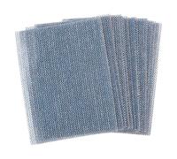 sourcing map 15pcs Mesh Sanding Sheets 80 Grits 3" x 4" Ceramic Abrasive Wet Dry Sandpaper Dust-Free Hook and Loop Abrasive Pads for Car Woodworking Metal Polishing & Grinding