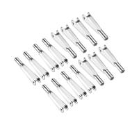 sourcing map 15Pcs Metal Clevis Quick Link M2 Thread Steel Clevis Self Locking Clip Fixing Wing for RC Airplane Car Helicopter Model Replacements, 2mm x 25mm