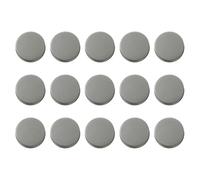 sourcing map 15pcs Metal Round Buttons 10mm Zinc Alloy Shank Flat Sewing Craft Replacement Buttons for Clothing Decoration DIY Accessories, Gunmetal