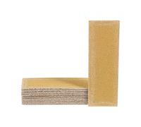 sourcing map 15pcs Micro Sander Paper 120 Grit 3.5x1.2 Inch Mini Sanding Sheets Strips Hook Loop Sandpapers for Wood Metal Small Projects Tight Spaces Polish Work