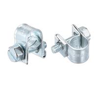 sourcing map 15Pcs Mini Fuel Line Pipe Hose Clamp Clip, 6-8mm Fuel Injection Hose Clamp Adjustable Pipe Hose Clip Tube Clamps for Plumbing Automotive and Industrial