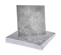 sourcing map 15pcs Peel and Stick Marble Tiles, Waterproof Wall Panel Backsplash, 12"x12" PVC Peel and Stick Shower Tiles for Bathroom, Kitchen, Living, Palace Jade Design