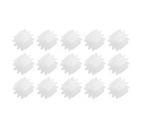 sourcing map 15Pcs Plastic Gears 10 Teeth Plastic Shaft Gears Model 102AA Reduction Gear for RC Car Model DIY Robot,White Module 0.5