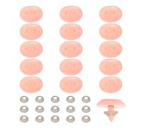 sourcing map 15Pcs Plastic Pink Pig Nose Mini Safety Pig Noses for Stuffed Animal Snout Doll Accessories Doll Making Supplies Puppet Repair DIY Craft Kit