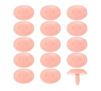 sourcing map 15Pcs Plastic Pink Pig Nose Mini Safety Pig Noses for Stuffed Animal Snout Doll Accessories Doll Making Supplies Puppet Repair Craft Kit