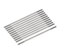 sourcing map 15pcs Push Rod Connector Double End Threaded Rod 304 Stainless Steel for DIY RC Car,Boat,Car,Airplane,Helicopter Model&DIY Material,M2x55mm