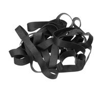 sourcing map 15Pcs Rubber Bands, 11.42 x 0.79 Inch Elastic Stretchable Rubber Bands Home Office Supplies for File Folders Little Boxes Securing Trash Can, Black