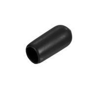 sourcing map 15pcs Rubber End Caps 1/4"(6mm) ID Vinyl Round End Cap Cover Screw Thread Protectors Black