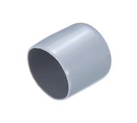 sourcing map 15pcs Rubber End Caps 22mm(7/8") ID PVC Vinyl Round End Cap Cover Screw Thread Protectors Grey