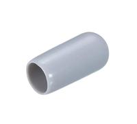 sourcing map 15pcs Rubber End Caps 6mm(1/4") ID PVC Vinyl Round End Cap Cover Screw Thread Protectors Grey