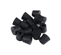 sourcing map 15pcs Rubber Feet Bumpers Furniture Table Amplifier Speaker Cabinet Leg Pads, D20x15xH17mm