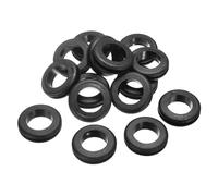 sourcing map 15Pcs Rubber Grommets 1 ID, 1-3/16 Drill Hole, Firewall Grommet Automotive Rubber Hole Eyelet Ring Gasket for Wire Cable Hose Protection, Metal Electric Box, (25x30mm, Black)