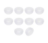 sourcing map 15Pcs Rubber Grommets 13mm Drill Hole, 10mm ID Hole Top Hat Grommet Silicone Rubber Hole Plug Gasket Wires Protection for Wiring Automotive, Clear