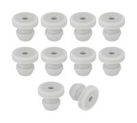 sourcing map 15Pcs Rubber Grommets 5.5mm Drill Hole, 3mm ID Hole Top Hat Grommet Silicone Rubber Hole Plug Gasket Wires Protection for Wiring Automotive, Gray