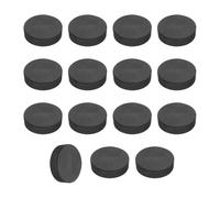 sourcing map 15Pcs Rubber Solid Discs Washers, 12mm OD x 4mm Thick Anti Slip Bumper Pads Non-Adhesive Rubber Spacers Flat Round Gasket Pad for Furniture Appliances DIY Craft, Black